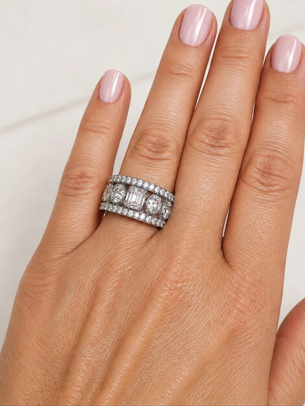 Bomb Party “The Eden” Ring – Size 7 – NWT Hematite Plating